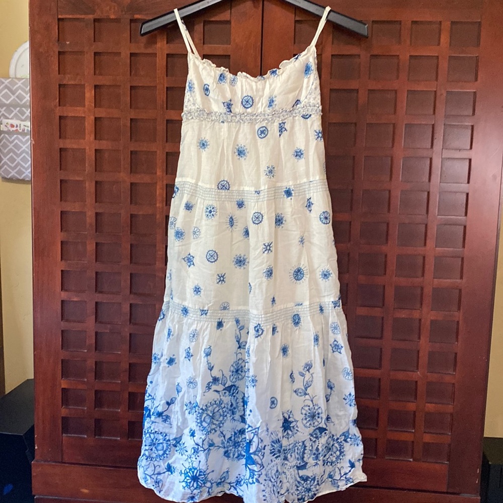 Rebecca Taylor blue and white dress